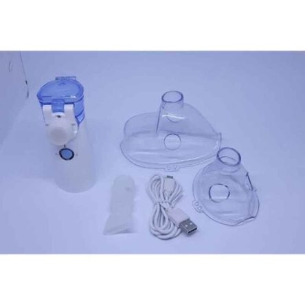 Sahyog Wellness White & Blue Traveller Mesh Nebulizer with USB Port