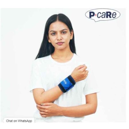 P+caRe Neoprene Black & Blue Wrist Binder