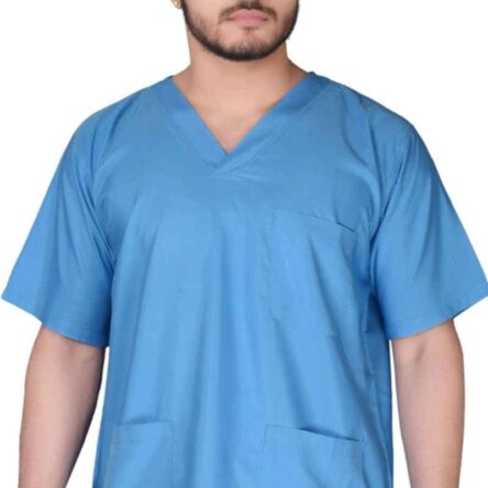 Saraf Cotton Blue Unisex Scrub Suit