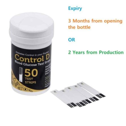 Control D 50 Blood Glucose Test Strips