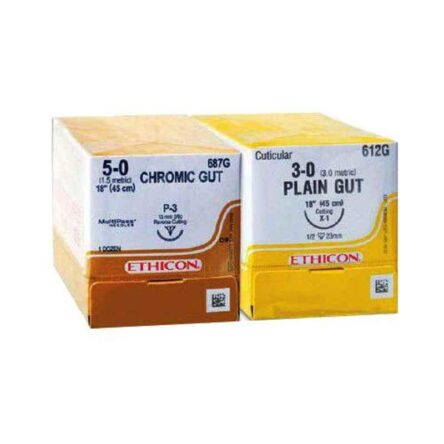 Ethicon W2214 Sterilised Surgical Gut-Chromic Suture (Pack of 12)