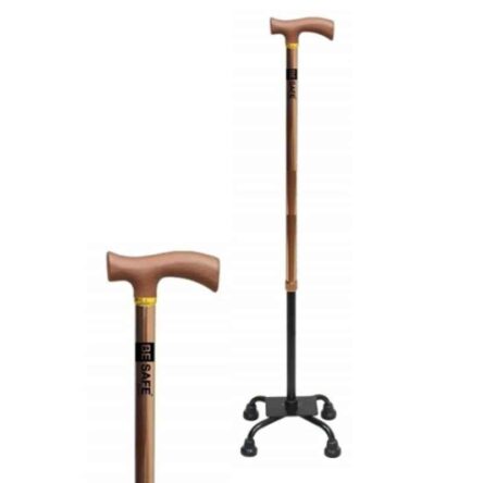 Besafe Forever 150cm Aluminum Bronze Adult Walking Stick with 4 Leg Base Support