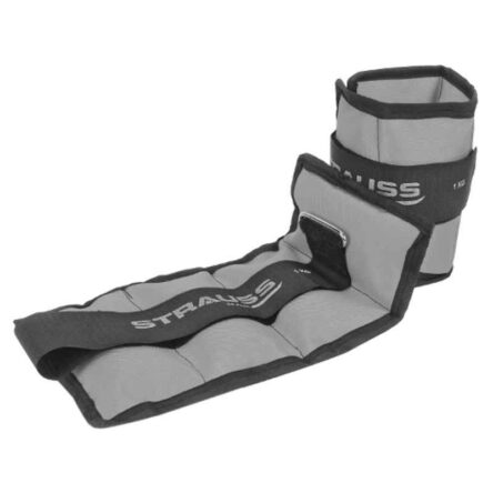 Strauss 30.5x16x2.5cm Neoprene Grey Adjustable Ankle Weight