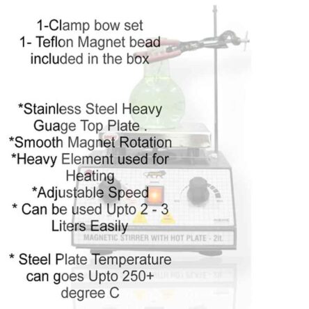 Sesw 2L Stainless Steel 22 Gauge Magnetic Stirrer with Hot Plate