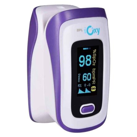 BPL iOxy White Finger Tip Pulse Oximeter with Bluetooth