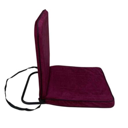 Kawachi Maroon Folding Relaxing Buddha Yoga Meditation Chair for Back Support & Reading