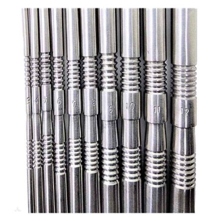 Forgesy 10 Pcs Stainless Steel Double Ended Hegar Uterine Dilators Set with Carrying Case