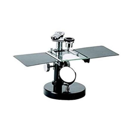 NESCO Iron Dissecting Compound Microscope with Brass Fitting Round Base & Matt Black 2 Eye Piece