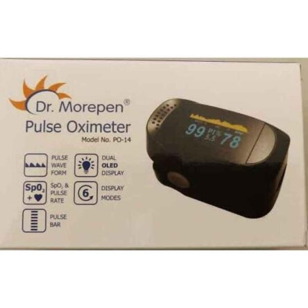 Dr. Morepen White & Black OLED Fingertip Pulse Oximeter