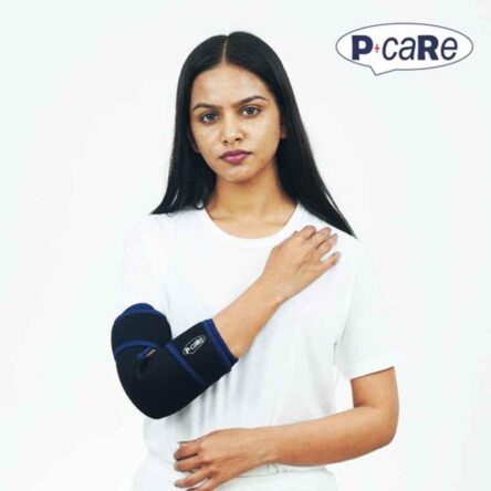P+caRe Neoprene Black & Blue Elbow Support Brace