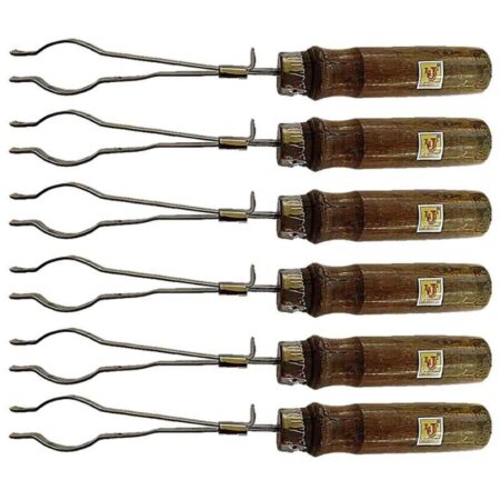 Lab Junction 6 Pcs 22-32mm Test Tube Holder Set with Wooden Handle