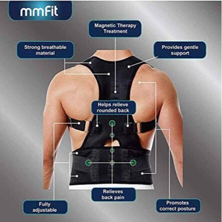 Fidelis Healthcare Elastic Black Posture Corrector