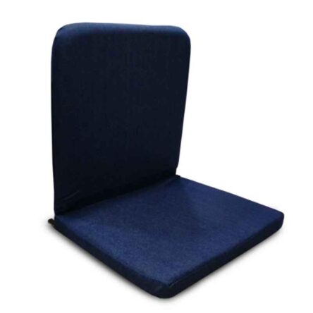 Kawachi Dark Blue Meditation & Yoga Floor Chair with Back Support