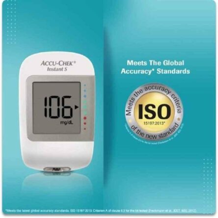 Accu-chek Instant S Meter Glucometer with 60 Instant Test Strips