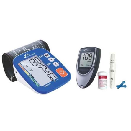 Dr. Morepen BP-02-XL Blood Pressure Monitor & BG-03 Gluco One Monitor Kit with 50 Test Strips Combo