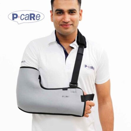 P+caRe Grey & Black Arm Sling with Waist Support