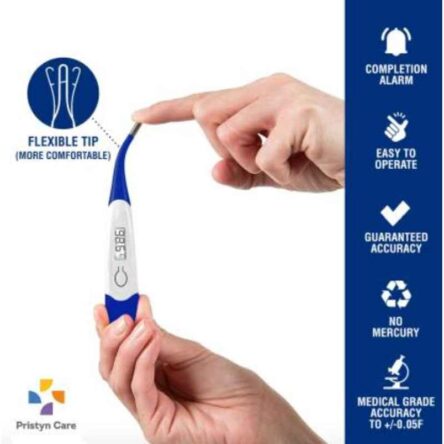 Pristyn Care beatXP White Medical Oral Flexible Tip Digital Thermometer