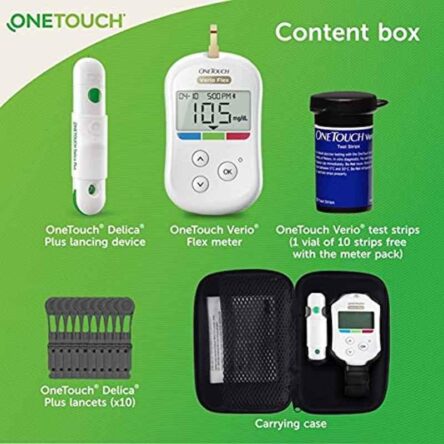 OneTouch Verio Blood Glucose Monitor Kit with 10 Strips