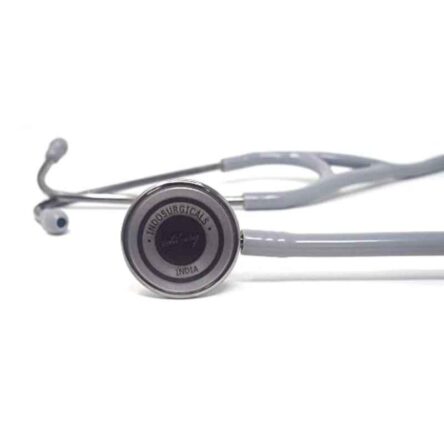 Indosurgicals Silvery III Stainless Steel Grey Stethoscope