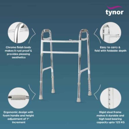 Tynor Invalids Heavy Duty All Pods Walker