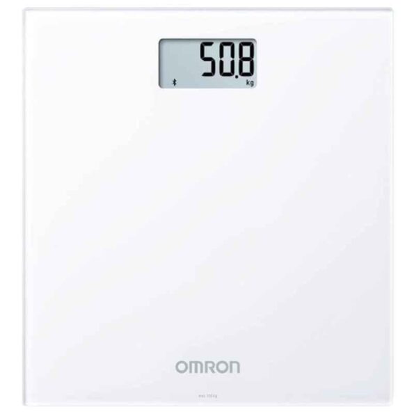 Omron HN 300T 150kg Tempered Glass Ultra Thin Bluetooth LCD Display Automatic Digital Weight Scale