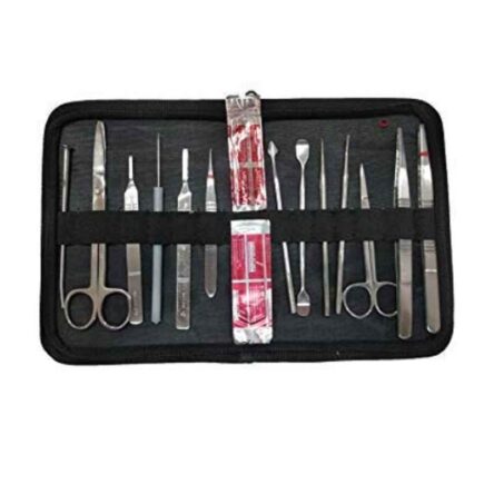 Forgesy 15 Pcs Stainless Steel Silver Dissection Kit