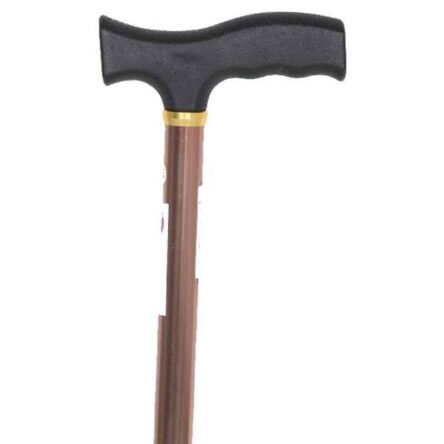 Mediva Aluminium Brown Cane with Broad Base