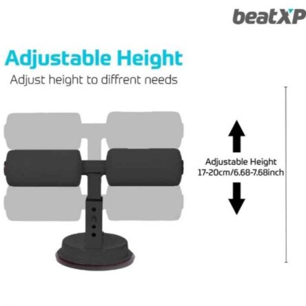 Pristyn Care beatXP Pro Plus 110kg 1ft Black Sit Up Bar