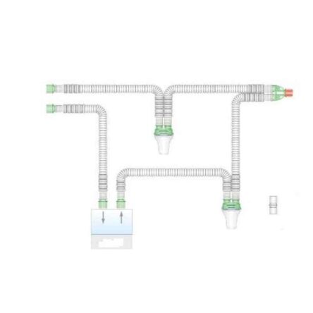 Intersurgical 22mm 3m Compact Extendable Breathing System Set with Two Resealable Water Traps & Limb