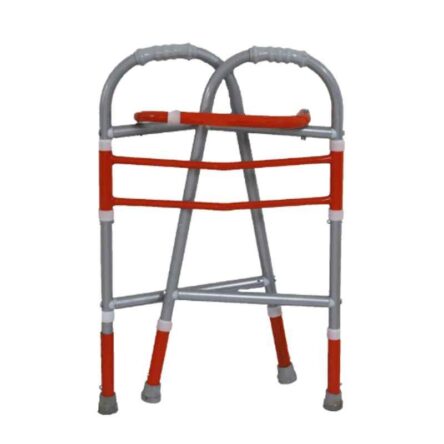 Fidelis Healthcare Mild Steel Orange & Silver U Shape Walker