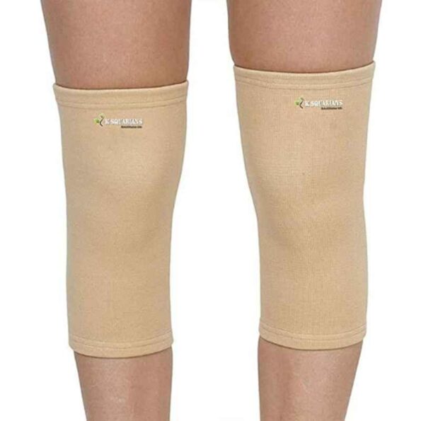 K Squarians Fabric Beige Knee Support for Joint Pain Relief