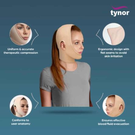 Tynor Special Open Hood Face Compression Garment