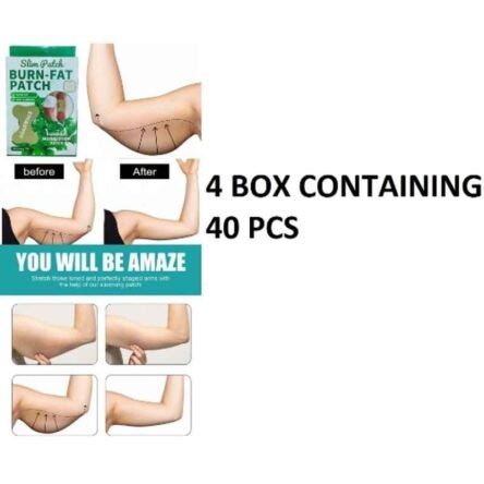 Agarwals 10 Pcs Slim Burn Fat Moxibustion Patch Box (Pack of 4)