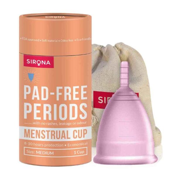 Sirona Silicone Medium Pink Menstrual Cup