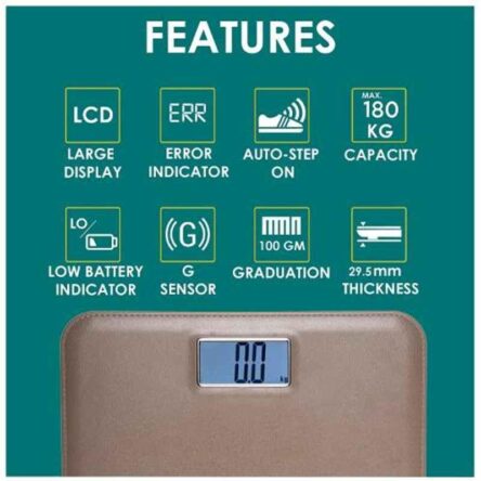 Equinox 180kg Digital Personal Weighing Scale
