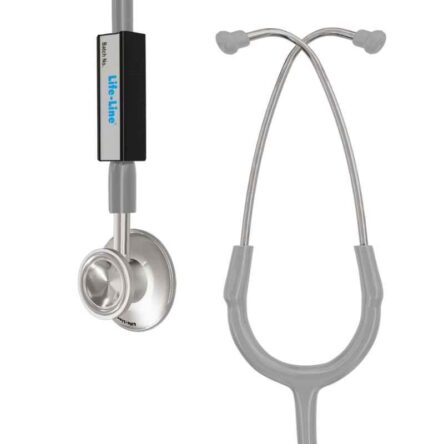 Lifeline Alpha Aluminium Grey Single Diaphragm Chest Piece Stethoscope with Y Tube