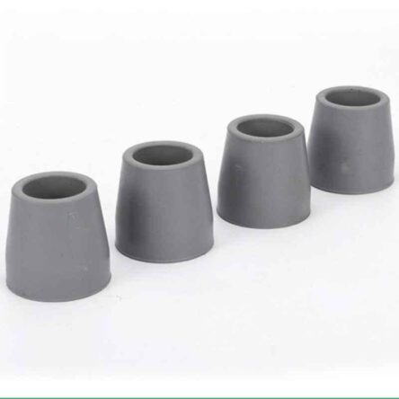 Entros Round Grey Rubber Shoe for Commode Chair