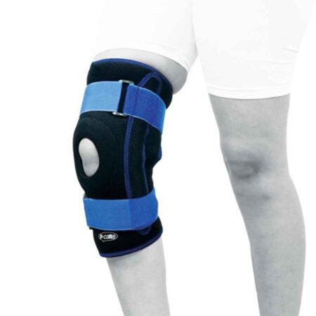 P+caRe Neoprene Black & Blue Knee support with Stays