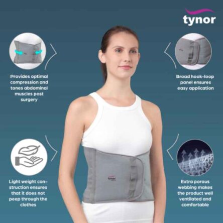 Tynor 9 Inch Abdominal Support for Post Operative/Post Pregnancy