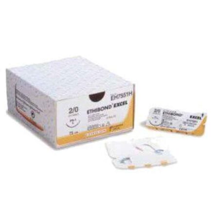 Ethicon W4846 Ethibond Excel 5 Green 55mm Braided Suture