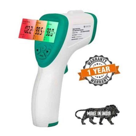 Everycom Combo of Non Contact Infrared Thermometer IR37 and Fingertip Pulse Oximeter SP98