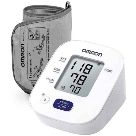 Omron HEM 7140T1 Digital Bluetooth Blood Pressure Monitor with Cuff Wrapping Guide