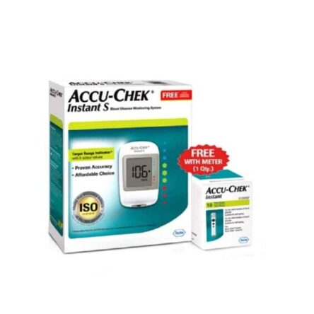 Accu-chek Instant S Meter Glucometer with 60 Instant Test Strips