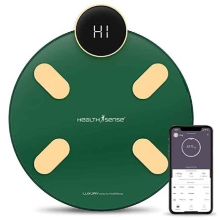 HealthSense S1 Luxury 180kg LED Smart Bluetooth Body Weighing Scale with Mobile App