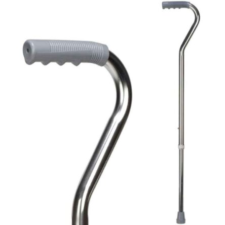 Entros Aluminium Silver Single Leg Walking Stick