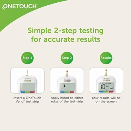 OneTouch 50 Pcs Verio Diabetes Test Strips Box (Pack of 2)