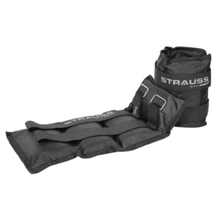 Strauss 42x20x7cm Neoprene Black Adjustable Ankle Weight