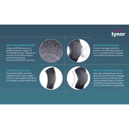 Tynor Silicone Ring Urbane Knee Support