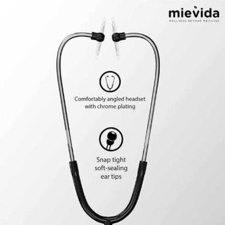 Mievida STS 102 Stainless Steel Black Cardiology Stethoscope