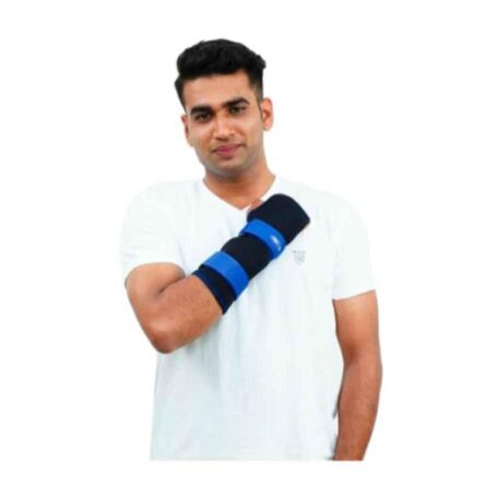 P+caRe Neoprene Black & Blue Wrist Wrap